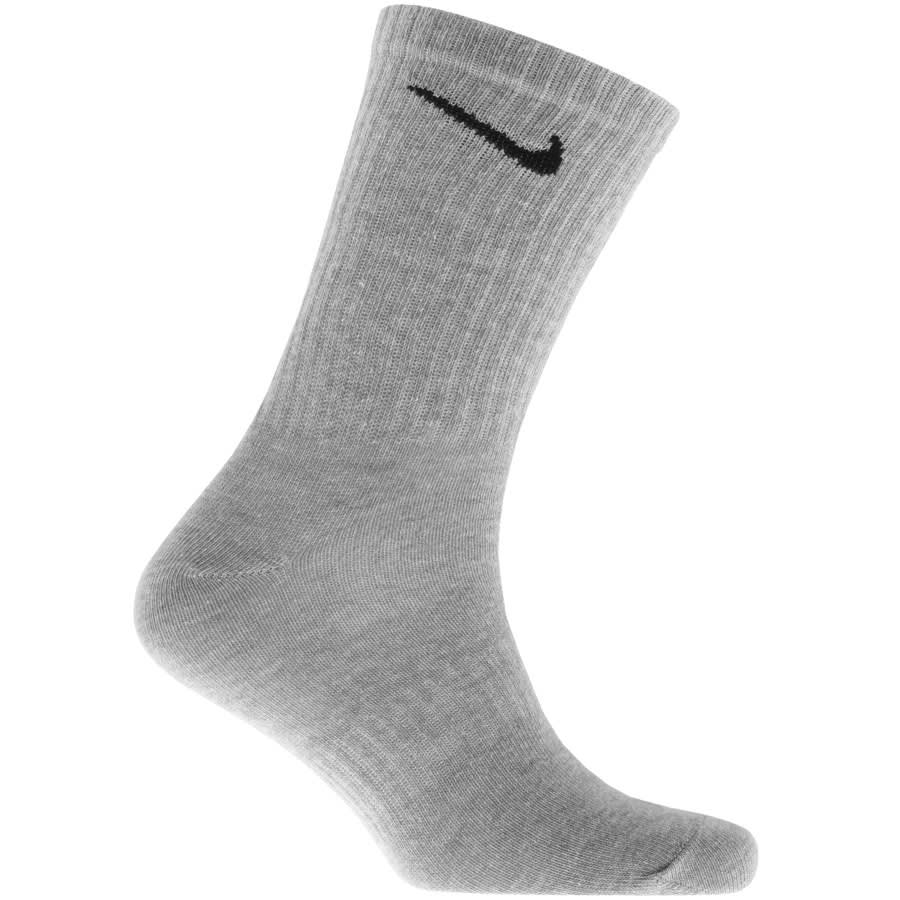 Alternative Image for ProductNike Three Pack Socks Grey2